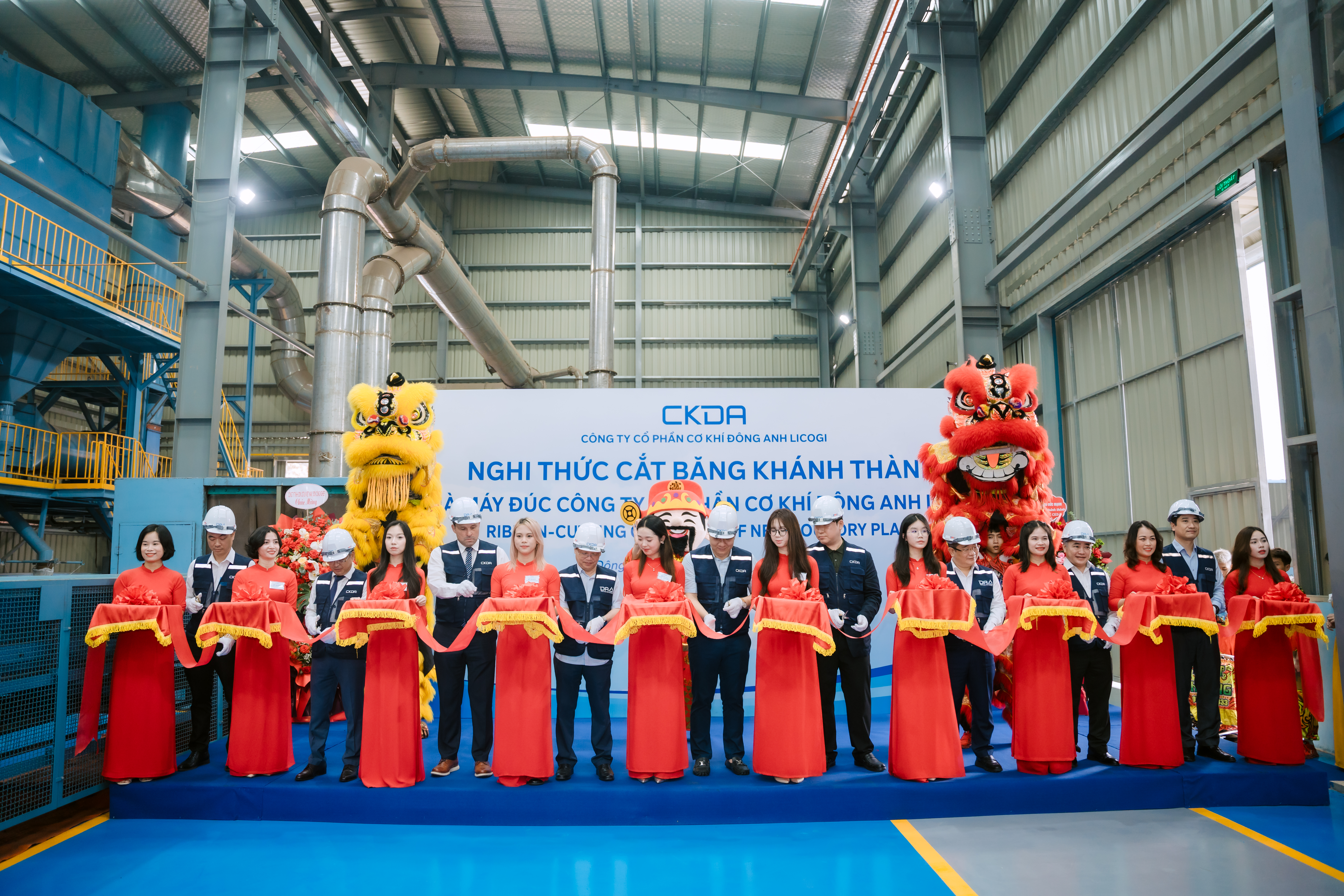 CKĐA KHÁNH THÀNH NHÀ MÁY ĐÚC HIỆN ĐẠI, ĐỒNG BỘ  GẮN KẾT PHÁT TRIỂN CÔNG NGHỆ, MÔI TRƯỜNG VÀ NGƯỜI LAO ĐỘNG